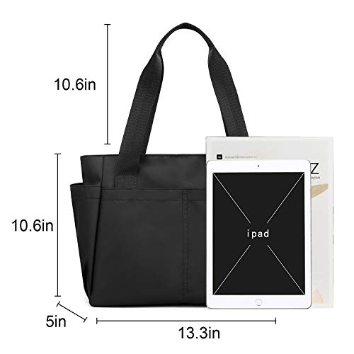 Plasmaller Carry On Travel Duffle Bag Packable Luggage Travel Gear Sports Gym Bags Lightweight Tote Shoulder Pack (Black) Medium #TOP2