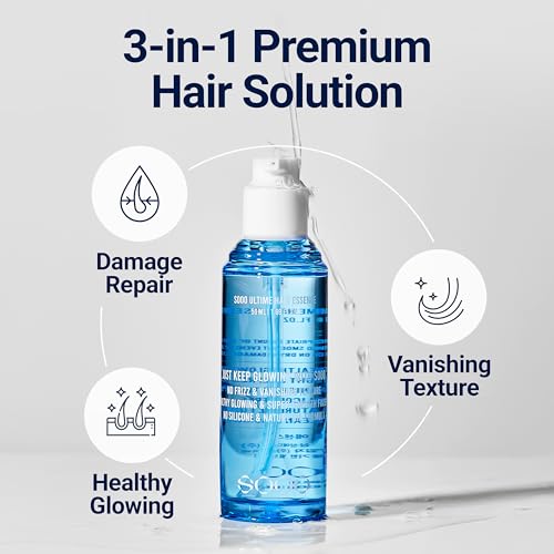 SOOO Ultime Hair Essence – Lightweight K-Beauty Hair Serum from Seoul | Silicone-Free, Botanical Oil Formula, Healthy Glow & Smooth Finish — view 2