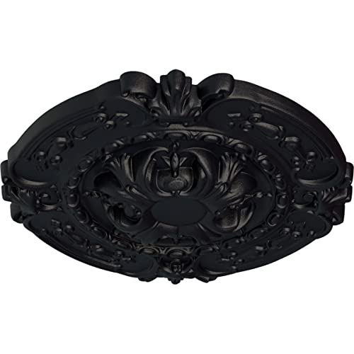 Image of Ekena Millwork CM17SOSGSDecorative Ceiling Medallions Modeled After Original Historical Patterns & Designs, Steel Gray