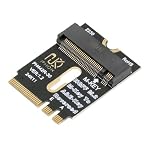 NFHK M.2(A+E Key) 2230MM to NVME M-Key Extension Card Adapter for Motherboard NVME SSD Hard Drive Port Extension 2230/2242/2260/2280MM