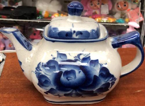 Gzhel Teapot Cheerfulness Porcelain. Art. 0666 Чайник заварочный Бодрость. Гжельский фарфор. арт. 0666