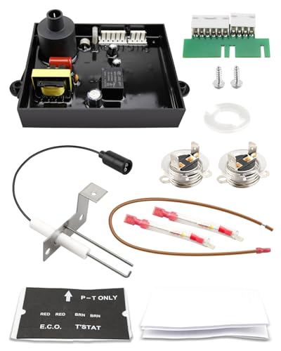 YUANTUO Upgraded RV Water Heater Replacement Parts Kit 3 in 1 Fit for Atwood Dometic, 91365 Circuit Board, 91447 ECO & T'STAT Thermostats, 93868 Ignition Electrode