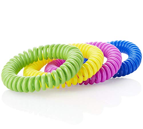 Cliganic 10 Pack Mosquito Repellent Bracelets, Deet-Free Bands, Individually Wrapped #TOP5