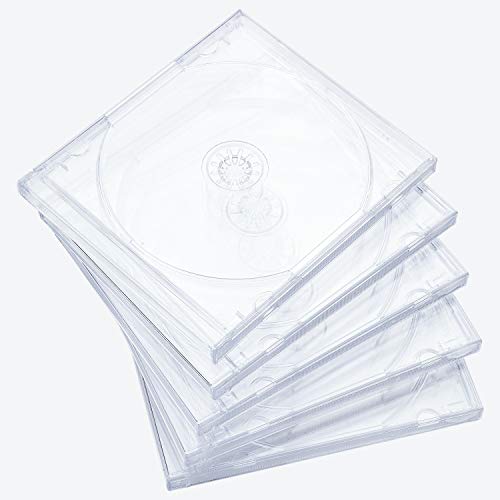 Progo 10.4 mm Standard Single Clear CD Jewel Case with Assembled Clear Tray, 25 Pack by Progo - Used condition - US$19.99