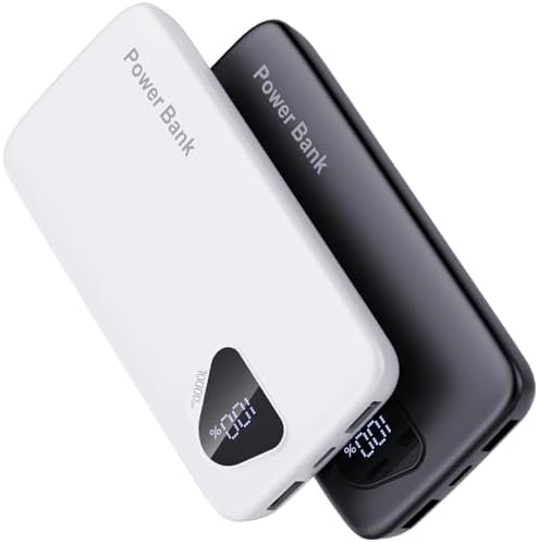 2026 2-Pack 10000mAh Portable Charger with Built in Cables, Trave...