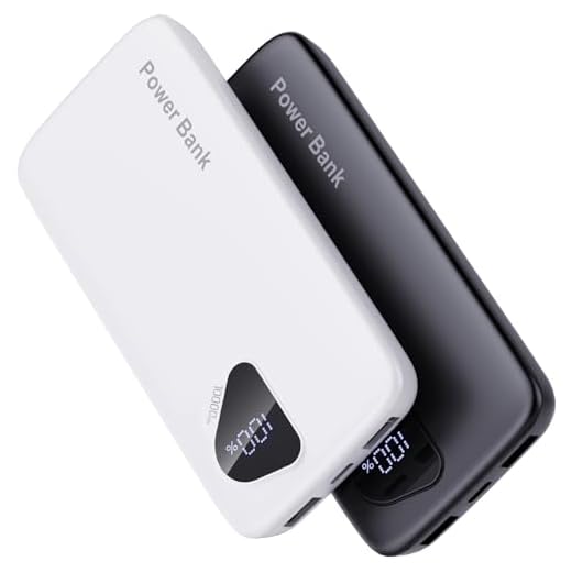 2026 2-Pack 10000mAh Portable Charger with Built in Cables, Travel Essential Battery Pack, 4 Outputs 2 Inputs Slim Power Bank with Cord Wires for iPhone 17/16/15/14, Samsung Galaxy S23/22, Pixel etc