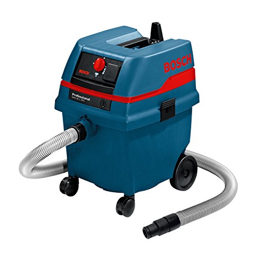 Bosch Professional Wet/Dry Extractor GAS 25 L SFC (240V, incl. Coarse dirt nozzle, Crevice nozzle, hose, Floor nozzle set, 1 x polyester filter, Suction regulator control, 2 x dust extraction pipe)