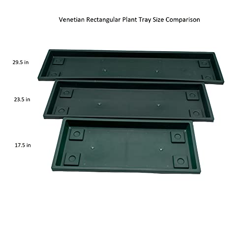The Hc Companies SVN24000G18C006LRCGZ 23.5 Inch Venetian Rectangular Plant Saucer thumb #3