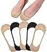 Ultra Low Cut Liner Socks Women No Show Non Slip Hidden Invisible for Flats Boat Summer 5 Pairs