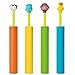 Water Blaster Soaker Gun - 4 Pack Safe Foam Noodles Pump Action Outdoor Water Toy for Kids and Adults - Pool Beach Yard and Park Play. 4 Animal Figures in 4 Bright Colors. Up to 30 ft. Blast