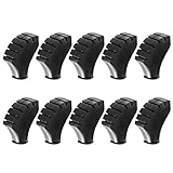LIOOBO 10 Piezas de Puntas de Goma para Bastones de Trekking Postes Tapas de Extremos de Goma Duraderas Antideslizantes Prácticas Palos Tapas para Senderismo Escalada Al Aire Libre