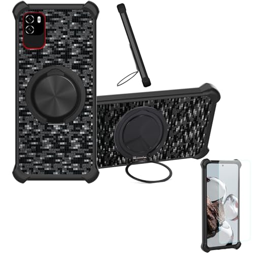 �Ή� Blu G61s �P�[�X Phone Case [1�� 9H+�d�x���� �K���X�t�B����][360°��]���X�^���h�A�}�O�l�b�g��]CX-11-HEI