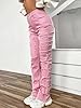 Women's High Waisted Straight Leg Slim Fit Raw Hem... #2