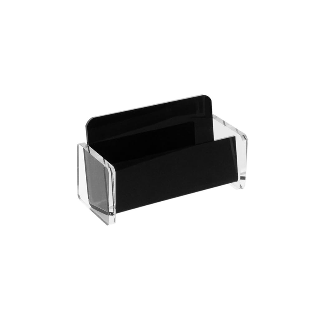 ARFUKA Business Card Holder Acrylic Business Card Stand Business Card Display Holder Business Card Holder for Desk Black