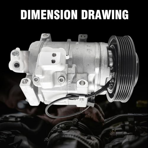 Image of AC Compressor w /Clutch Compatible With Honda Accord Crosstour 3.5L | for Acura TSX RDX 3.5L 2010-2015,Replaces CO29030C,38800RK1AA011,38810R70A01, 38900R70A01,38924R70A01