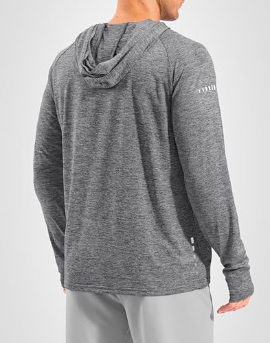 Image of Men's Sun Protection Hoodie Shirts Long Sleeve UPF 50+ Swim Shirts for Men Rash Guard Fishing Shirt Quick Dry