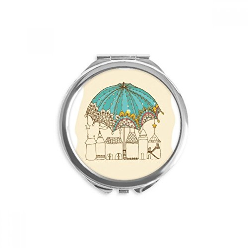 Miroir de poche compact contre les imprévus - Miroir rond de maquillage portable multicolore