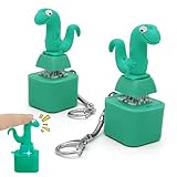 2 Stück Lizard Keychain Sound, Eidechse Tastatur Anhänger, Tastatur Schlüsselanhänger, Rechargeable Lizards Anxiety Relief Keychain Button Toy, Portable Stress Reliever for Anxiety & Sensory Fun