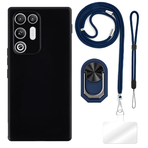 ESACMOT [4 in 1] �P�[�X ZTE Nubia Red Magic 11 Air Trace 5G �Ƃ̌݊�������A�X�g���b�v�A���X�g�o���h�A�����O�t���A�ϏՌ��ی�J�o�[���s�p�Z�b�g (�u���[�Z�b�g)