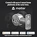 Level Bolt (Matter) Smart Deadbolt – Make Your Lock Smart Without Changing Keys or Hardware – Matter-Over-Thread, Keyless Entry & Remote Access via Apple Home, Google Home, Alexa, and for SmartThings