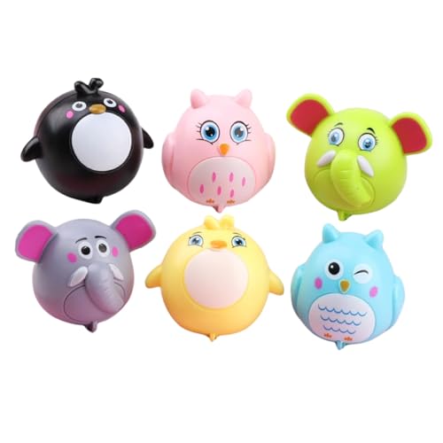 TOYANDONA 6 Piezas Coches de Animales con Fricción Juguetes de Arrastre para Batería Duraderos y Seguros para Infantil