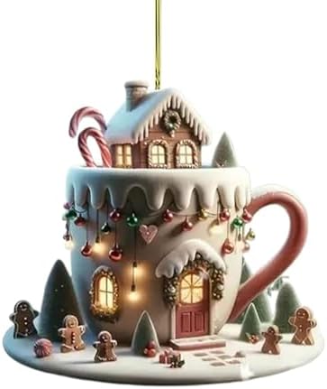 Bożonarodzeniowe ozdoby dekoracyjne choinkowe, 8 cm, wiszący wisi...