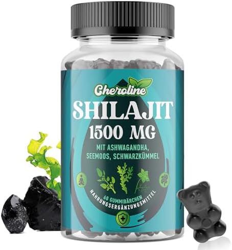 Gominolas de Shilajit, Alga Marina y Ashwagandha 1500 mg, Enrique...