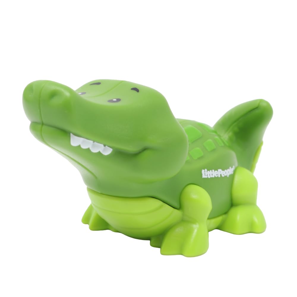 Fisher-Price Ersatzteil Little People Arche Noah Zoo Safari Dschungeltiere Spielset JLV11 - Ersatz hellgrüne Alligatorfigur