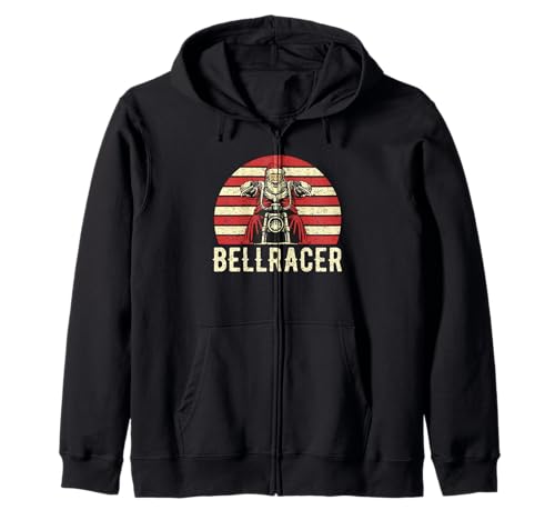 �t�@�[�U�[�E�N���X�}�X Biker Santa Claus Retro Vintage XMAS Bellracer �W�b�v�p�[�J�[