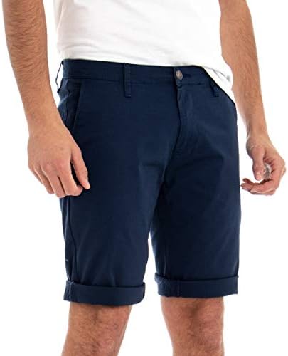 Giosal Outfit - Camisa de Manga Corta para Hombre, Color Blanco, Bermuda,  Azul Bianco S : Amazon.es: Moda