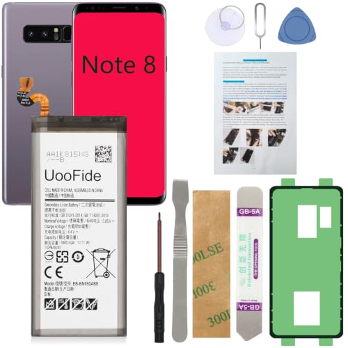 UooFide Battery Replacement for Samsung Galaxy Note 8 SM-N950 All Carriers