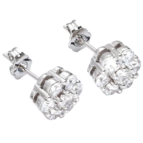 Boucles d'oreilles puces fleur pour femme, éclat chic de journée