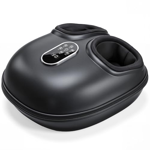 Image of NEWBULIG Foot Massager Machine with Heat, Air Compression and Deep Kneading, 6 Modes Shiatsu Foot Massager for Muscle Relief, Valentines Gifts for Women, Men and Parents