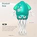 Dancing Squid Baby Toy, Crawling Octopus Squid Tummy Time Toy, Rechargeable Magic Dancing Music & LED Octopus for 3 4 5 6 Year Old Kids Boy Girl Birthday Gifts, Funny Squid for Floor Games (Green)