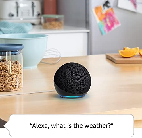 Echo Dot (5. generacja, 2022) | Wersja międzynarodowa | Inteligentny głośnik z Alexą | Kolor Grafitowy | Język polski niedostępny