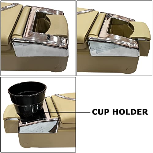Image of Oshotto PU Leather AR-02 Car Armrest Console Box Compatible with Maruti Suzuki Alto 800 - Beige
