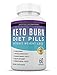 Keto Diet Pills Burn Shred BHB Salts Advanced Ketogenic Supplement Exogenous Ketones Ketosis Weight Loss Fat Burner Boost Energy Metabolism Men Women 60 Capsules 1 Bottle