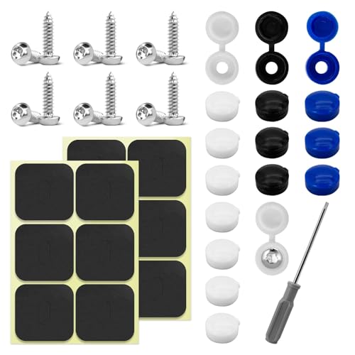 Kennzeichen Schrauben für Kennzeichenhalter Motorrad - Anti Diebstahl Nummernschild Schrauben, Kennâ€¦ – Miniatur