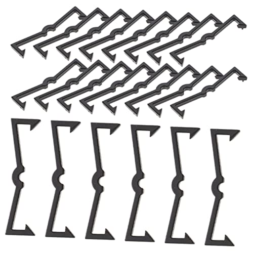 IMIKEYA Peg Board Hook Locks Retainer Set 50pcs Plastic Locking Clips for Peg Board Hooks No Tool Required