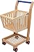 Small Foot Design- Small Foot 2499 Caddie Naturel, en Bois, Accessoire pour la Boutique marchande, Roues Stables, à partir de 3 Ans Jouets de Jeux de rôle