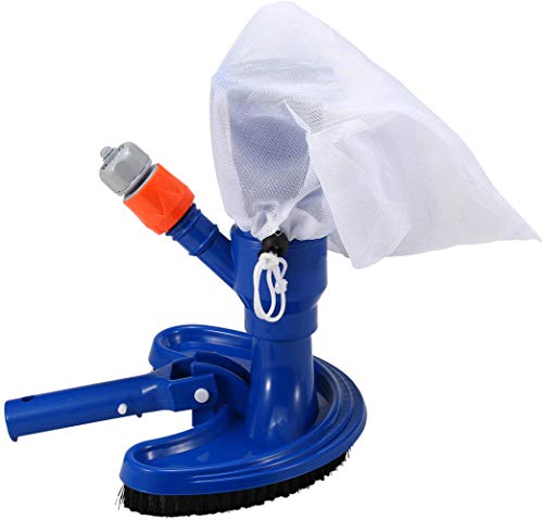 Pool Bodensauger, Reinigungsbürste Poolbürsten Vakuum Kopf, Schwimmbad Sauger, präzisen Staubsaugen für Schwimmbad, Saugbürste + Auffangsack (Ohne