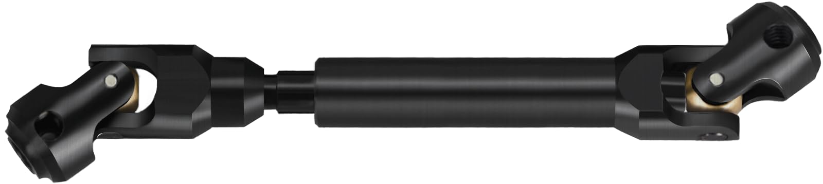 RcThjia 119mm CVD Drive Shaft for 1/10 RC Crawlers, Universal Fit for TRX4, Axial, SCX10, Capra, REDCAT GEN8, Heavy-Duty Upgrade Stainless Steel Driveshaft with Brass Beads (119mm-163mm)
