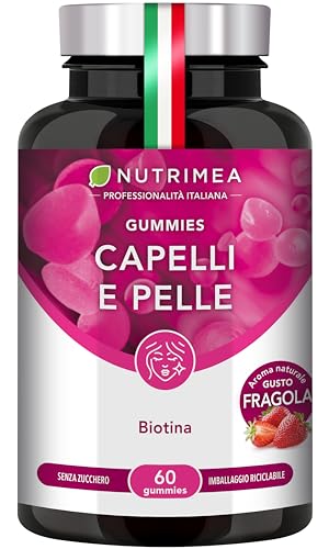 Gummies Capelli e Pelle | Biotina, Zinco e Selenio | Integratore...