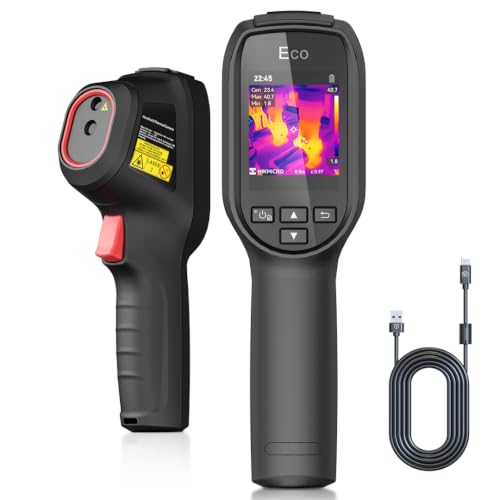 Cámara termográfica HIKMICRO SuperIR Resolución IR de 240 x 240/9216 píxeles Frecuencia de actualización de 25 Hz, termómetro de  20 °C a 550 °C, cámara térmica de mano compacta ECO con puntero láser