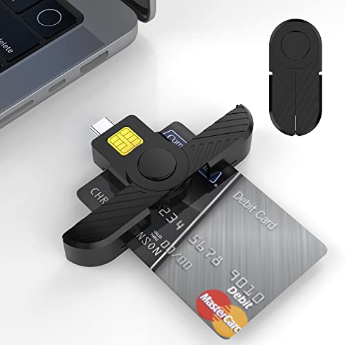 Usb C Dod Military Type C Common Access Cac Smart Card Reader And Id Cac Card Reader,Compatible With Mac Os, Windows,Linux-Mini Foldable #TOP11