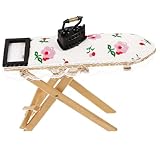 Table à repasser playhouse : sa petite taille et son poids la rendent facile à transporter et à ranger, pour les micro- , les mini-maisons, la décoration de bureau, les accessoires photo, etc., les meubles de maison de poupée