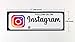 eSplanade Follow US On Instagram Sign Sticker Decal - Easy to Mount Weather Resistant Long Lasting Ink Size (9