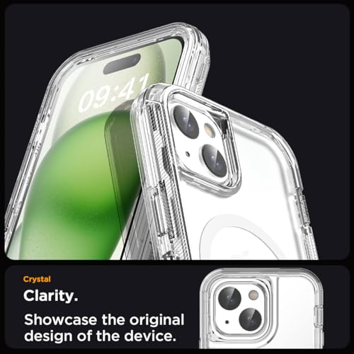 AICase for iPhone 15 Case Clear Compatible with MagSafe 3 in 1 Heavy Duty Drop Protection Full Body Rugged Shockproof/Dust Proof 3-Layer Military Protective Tough Durable Cover 6.1"_1 - Thumbnail 6