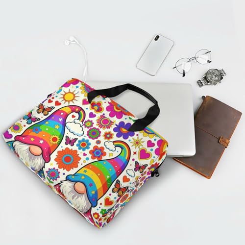 Maletín para portátil 15.6" con asa y correa floral miniatura 7