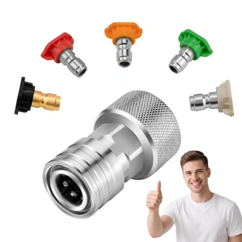 Garden Hose to Mini Power Washer Adapter-3/4 GHT to 1/4